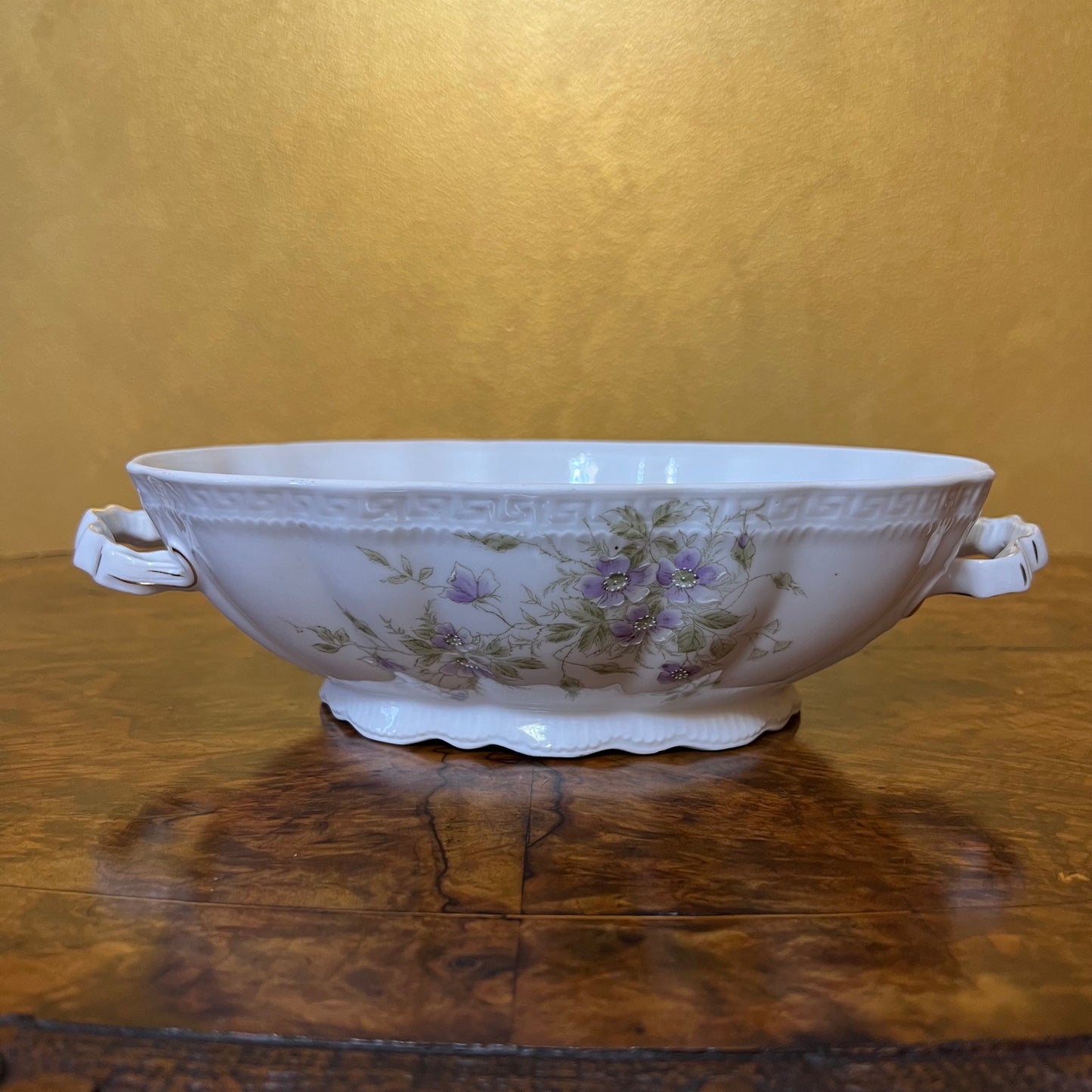 Antique Orleans ZS & Co Bavaria Serving Bowl With Lid