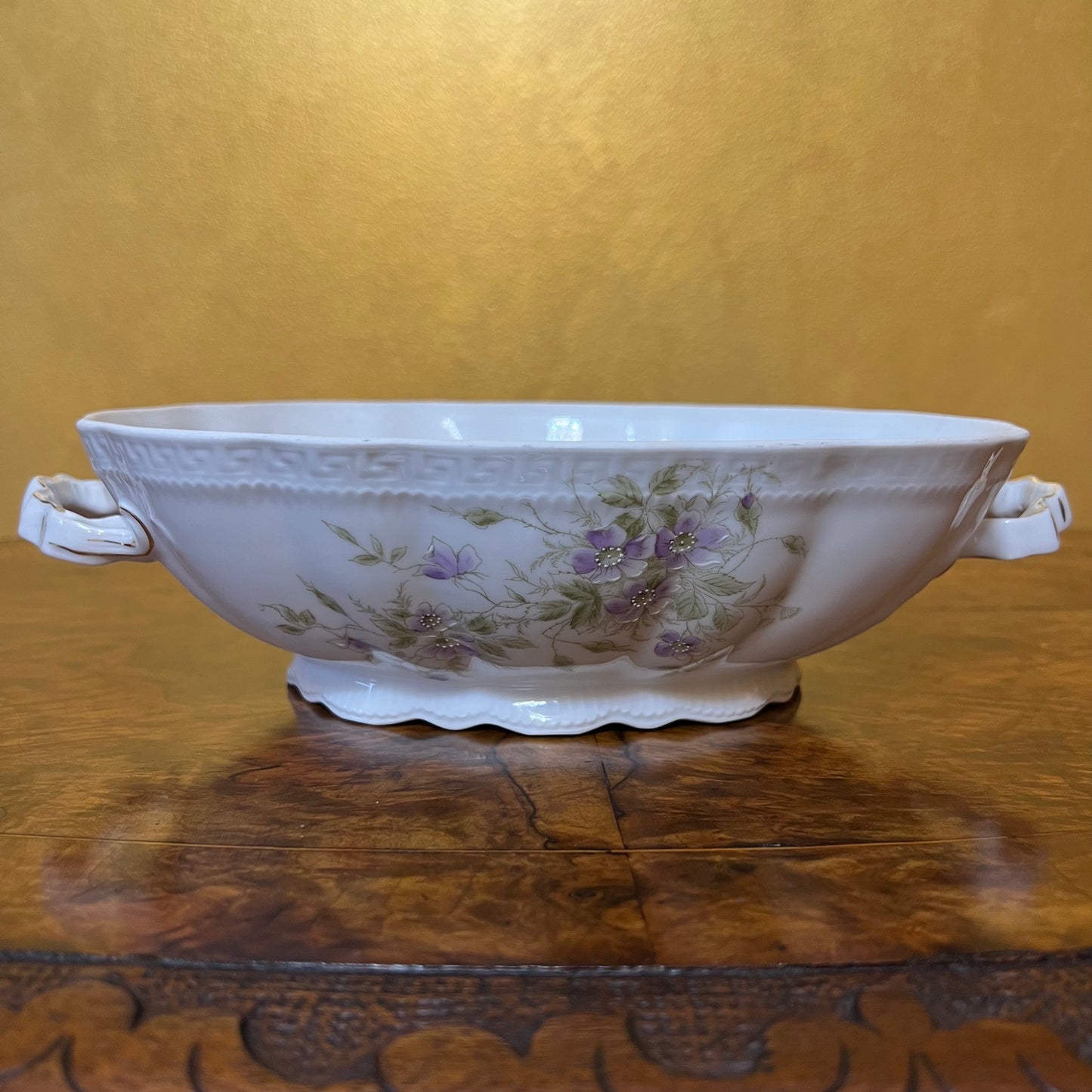 Antique Orleans ZS & Co Bavaria Serving Bowl With Lid