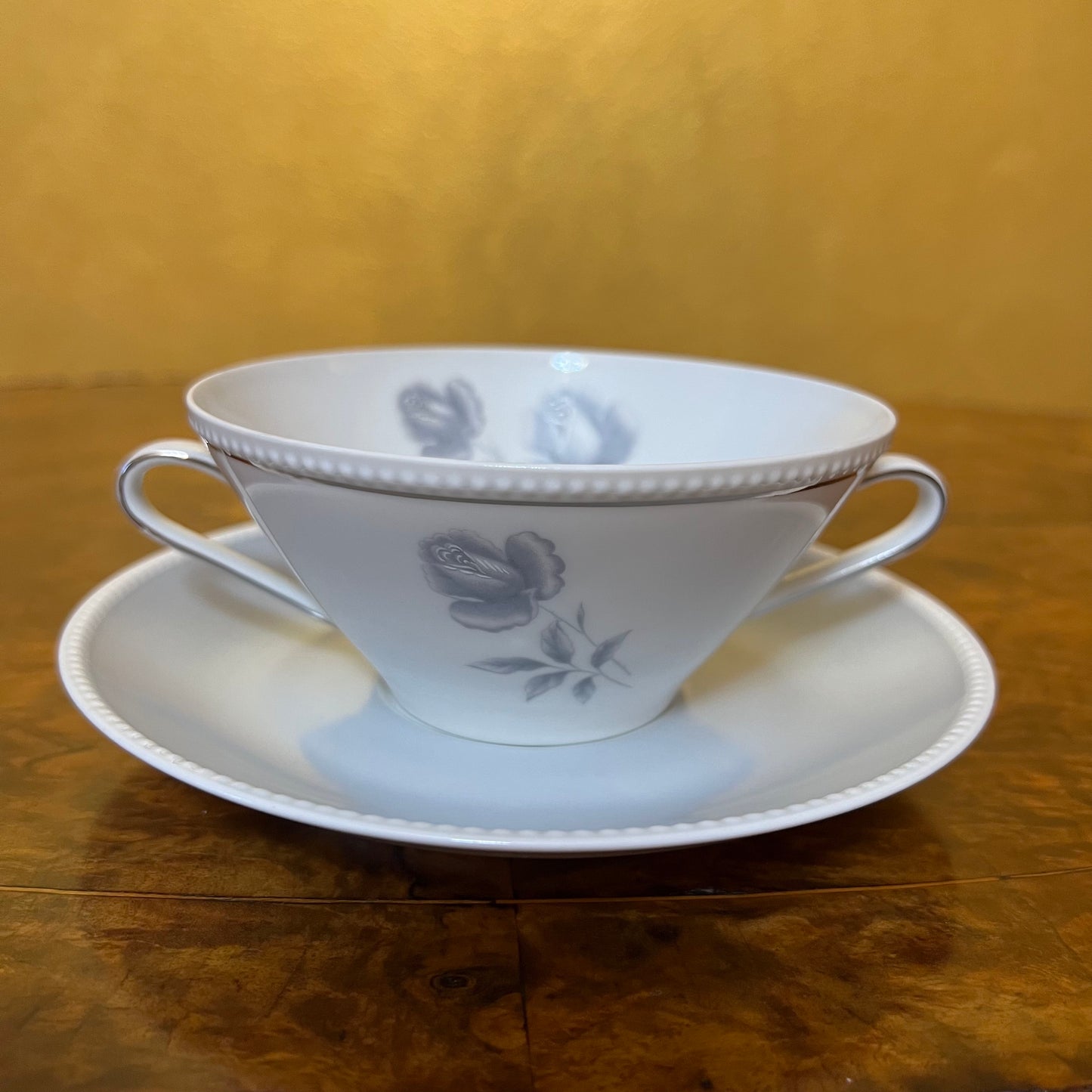 Bavaria Tirschenreuth Silver Floral Desert Bowl & Saucer Replacement