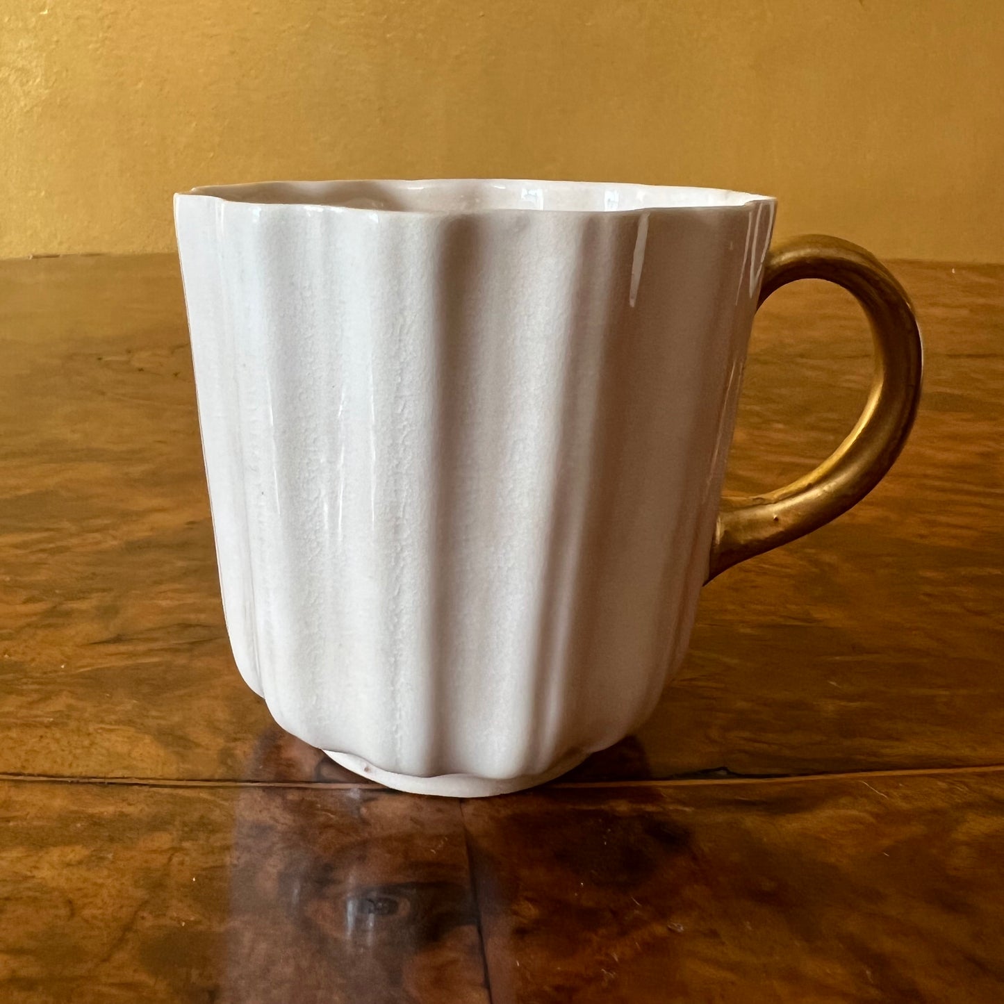 Vintage Royal Doulton Cream & Gold Coffee Cup