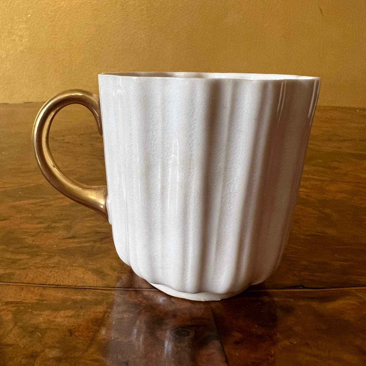 Vintage Royal Doulton Cream & Gold Coffee Cup