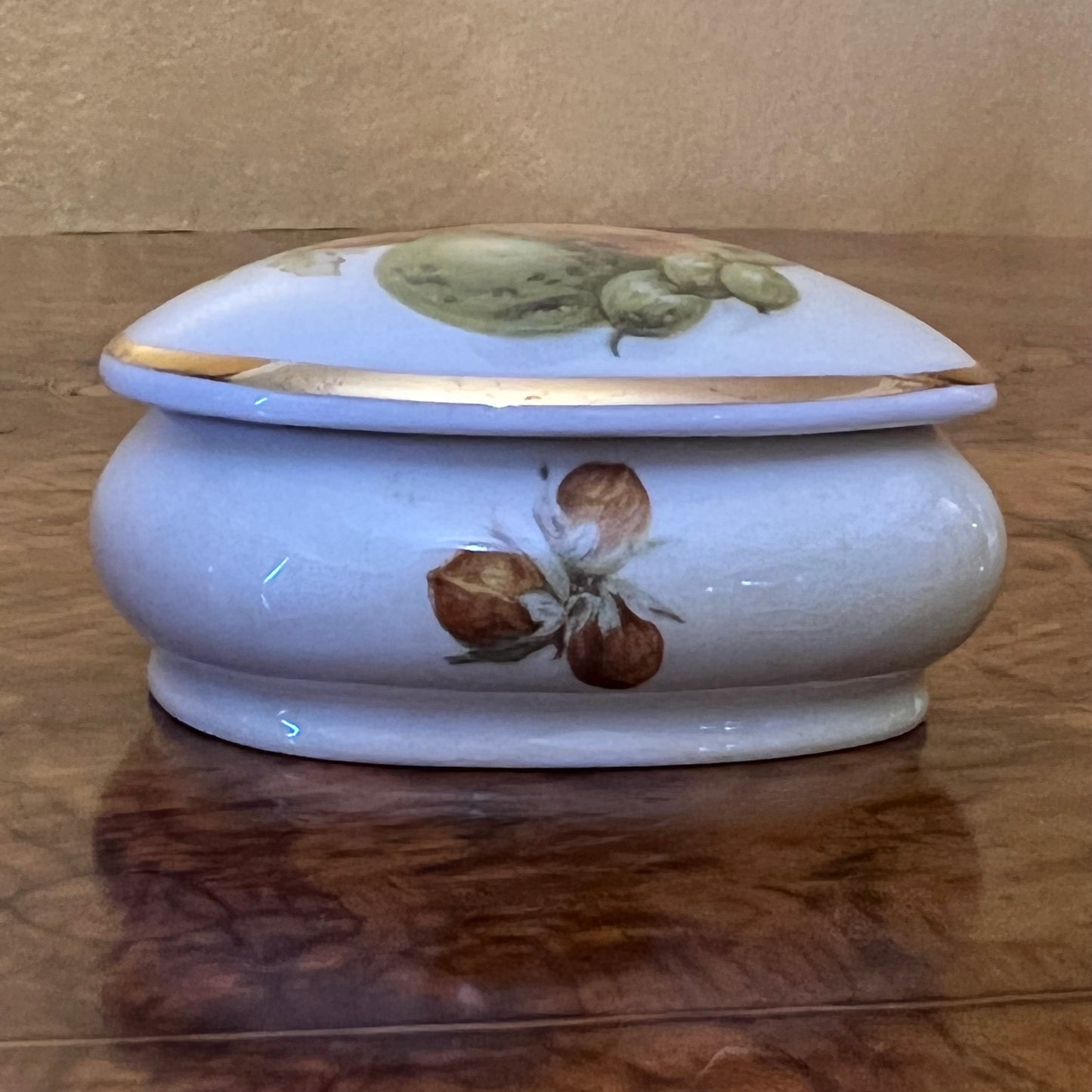 Royal Worcester Palissy Royale Collection Fruit Pear Heat Jar