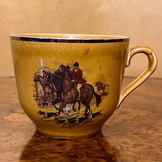 Vintage Palissy Hunting Large Mug