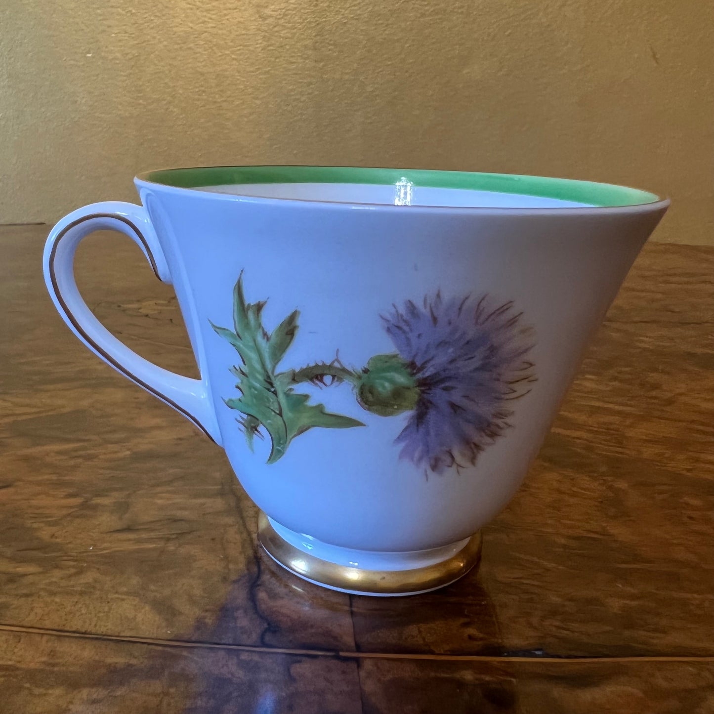 Vintage Royal Doulton Glamis Thistle Tea Cup Trio Set