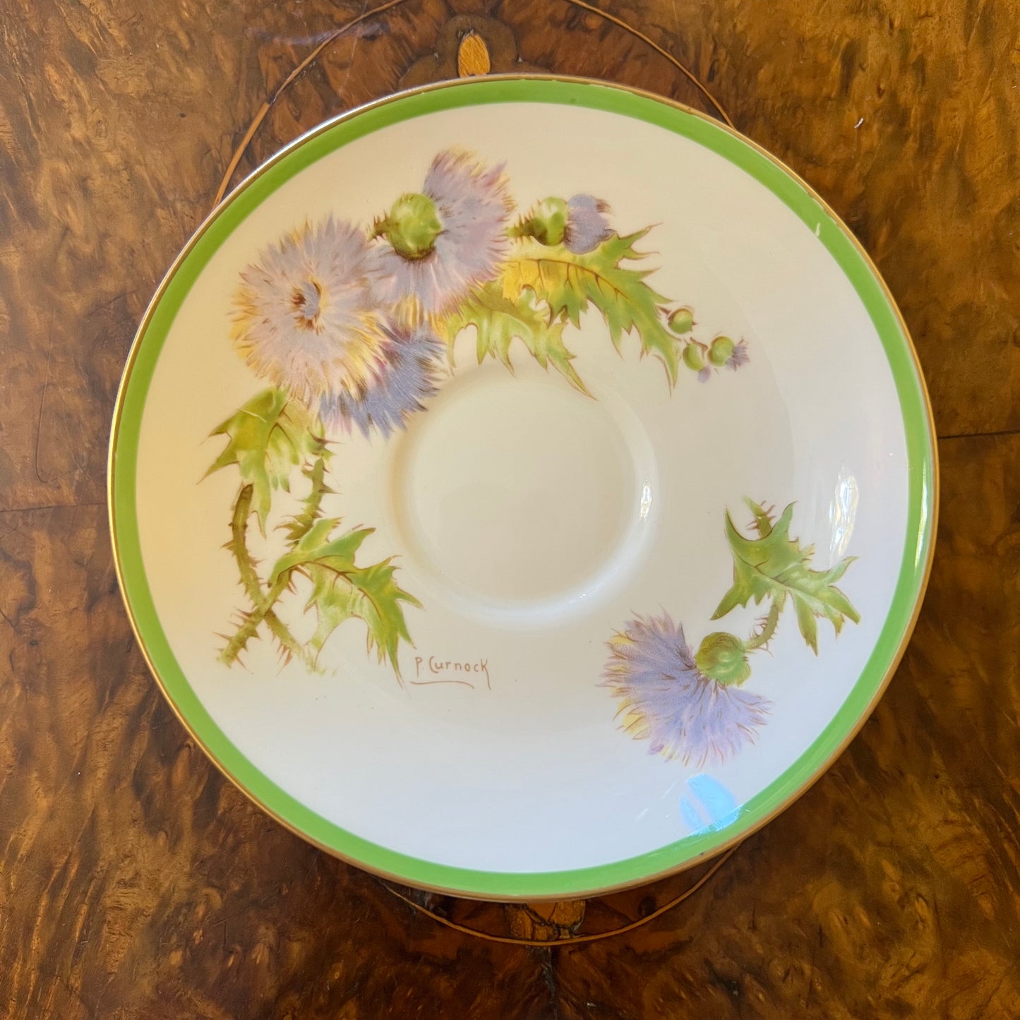 Vintage Royal Doulton Glamis Thistle Tea Cup Trio Set