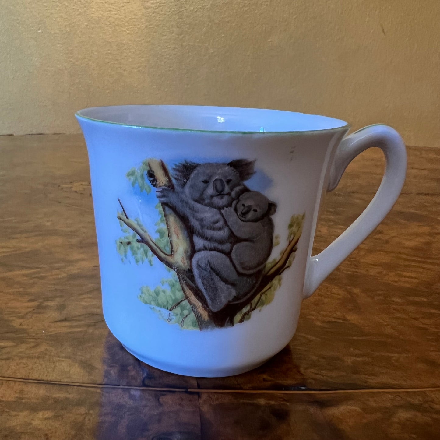 Vintage Koala Print Cup & Side Plate