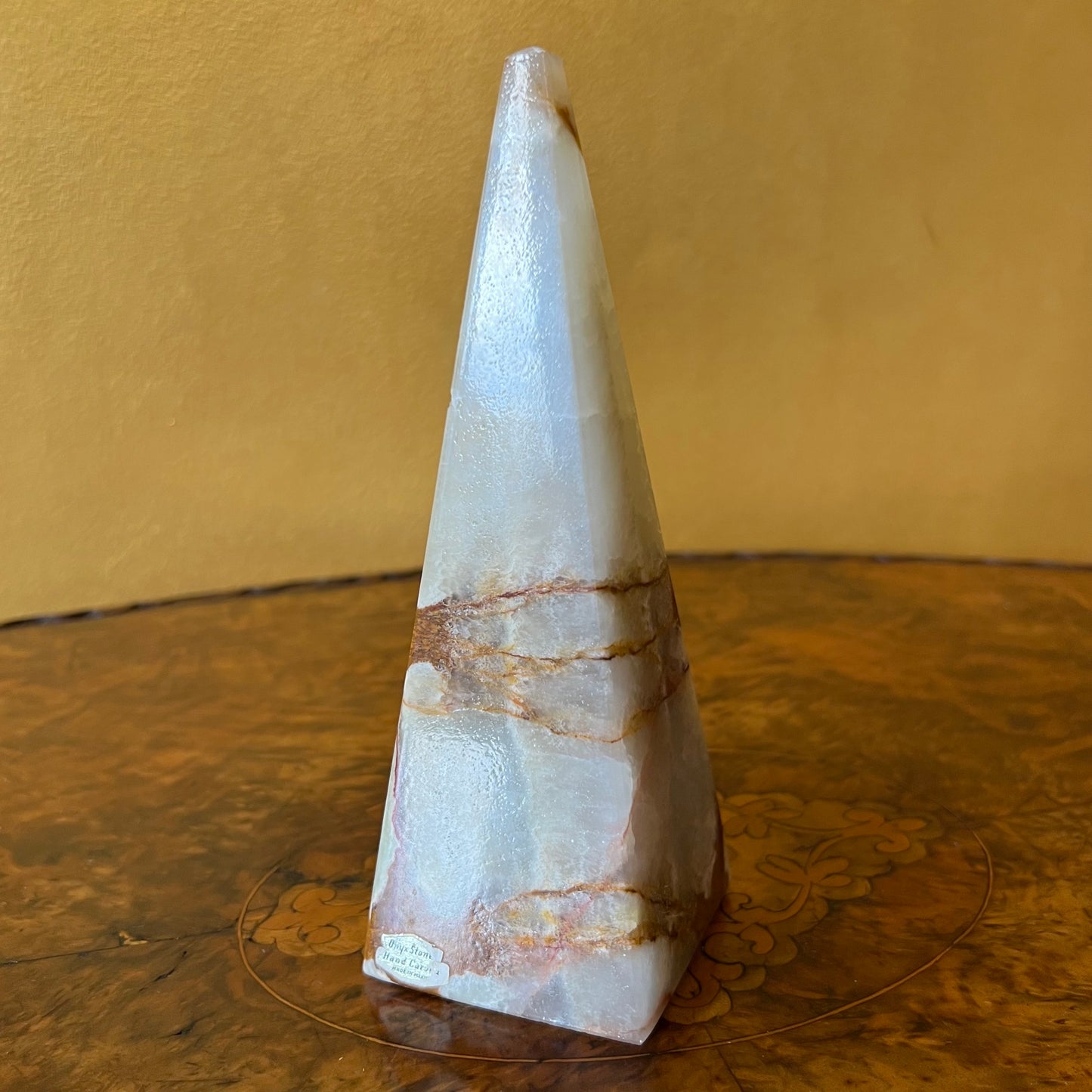 Onyx Stone Hand Carved Pyramid Made in Mexico