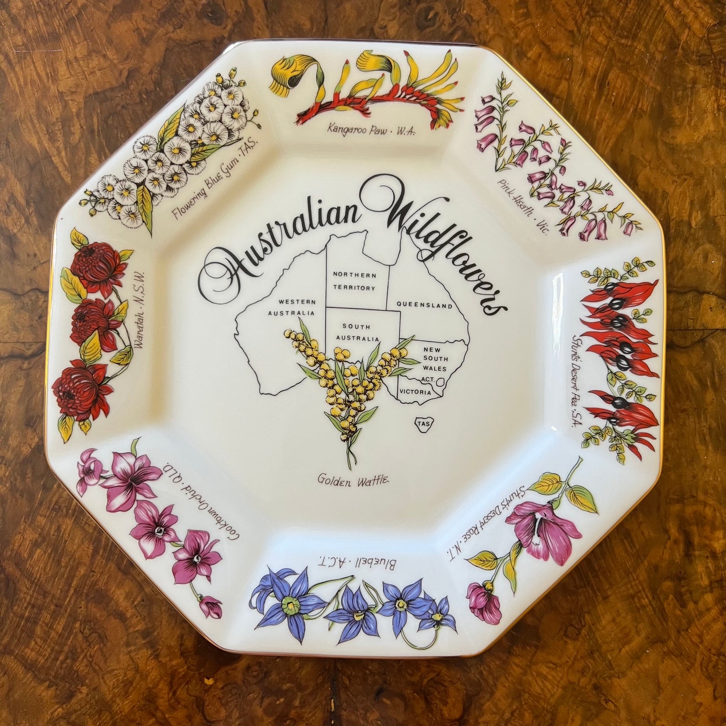 Australian Wildflower Collectors Plate