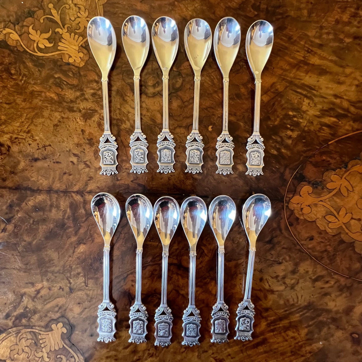 Vintage Gero Zilvium Silver Plated Spoons Set