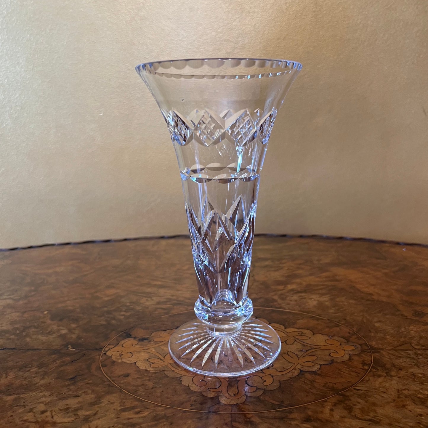 Stuart Crystal Cut Vase