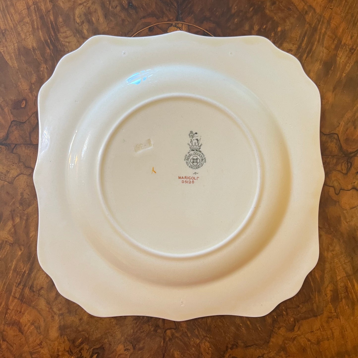 Vintage Royal Doulton Marigold Square Plate