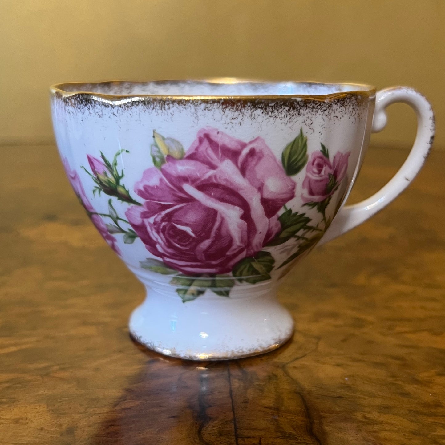 Vintage Royal Standard Orleans Rose Tea Cup Trio Set