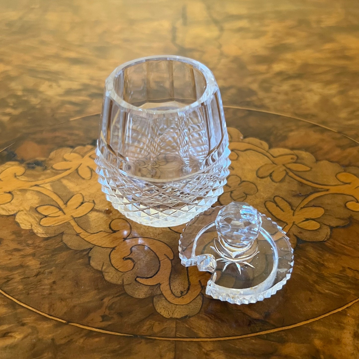 Vintage Four Piece Small Jar & Tray Set