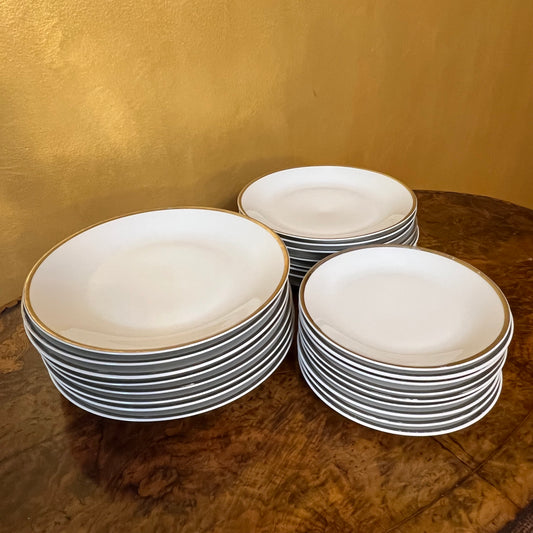 Vintage Porcelaine De Boheme Carlsbad Czech 24 Pieces Plate Set