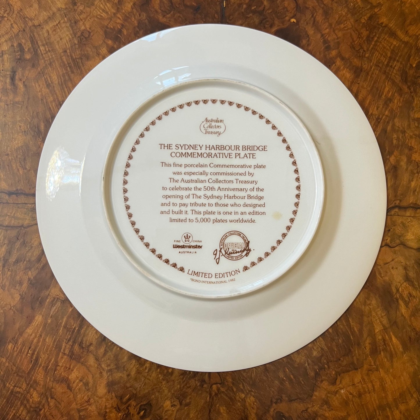 The Sydney Harbour Bridge Commemorative Plate