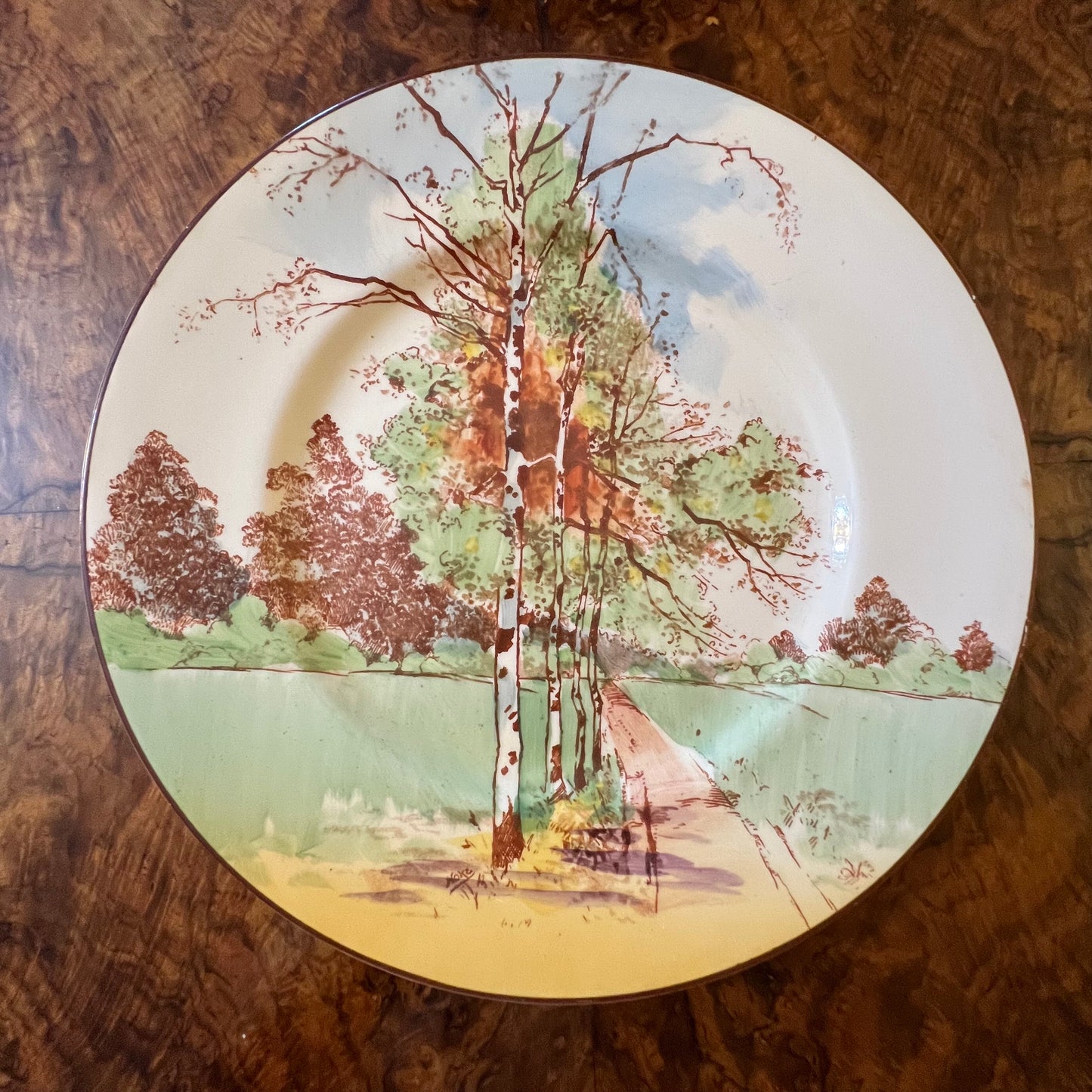 Antique Royal Doulton Autumn Glory Dinner Plate