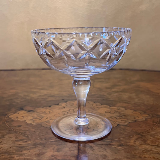 Vintage Webb Corbett Crystal Champagne Glass