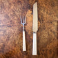 Vintage Sheffield Taylor Witness Stainless Carving Knife & Fork Boxed Set