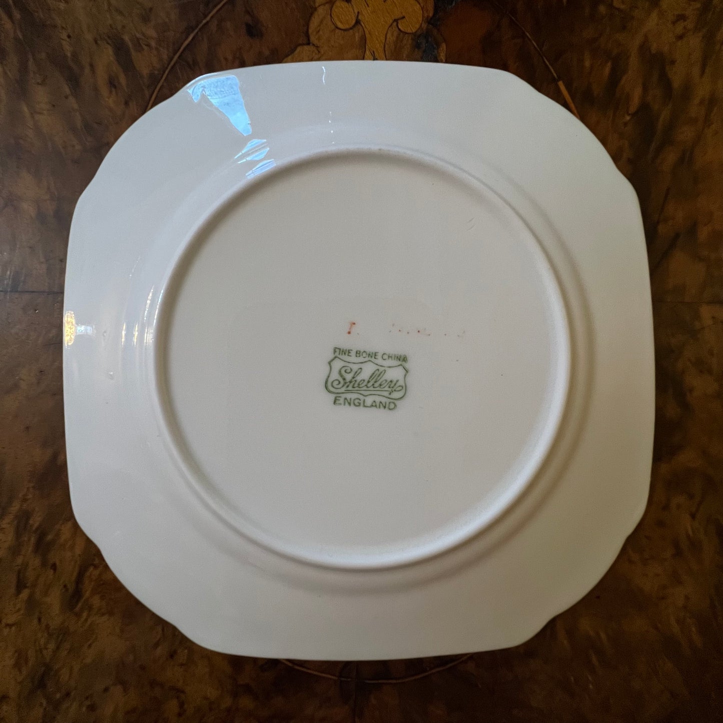 Shelley Gold Trim Pistachio Side Plate