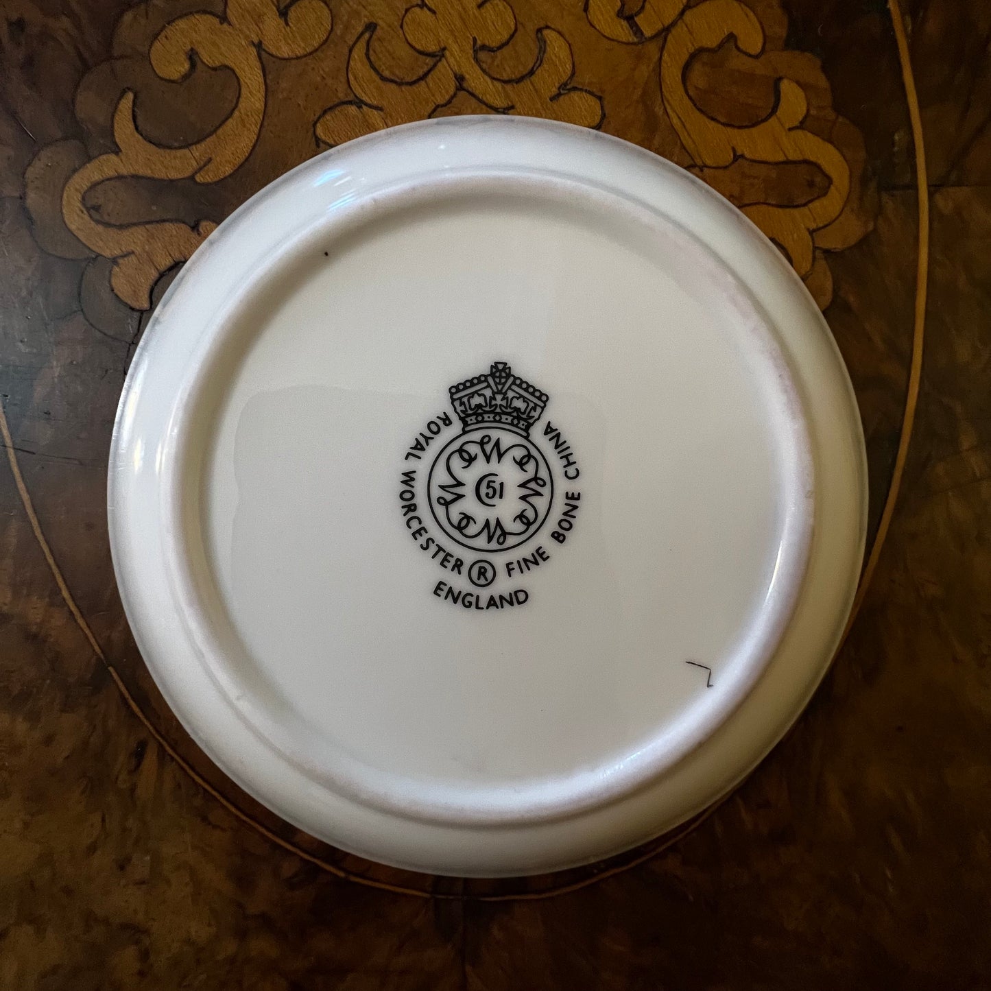 Royal Worcester Floral Trinket Dish