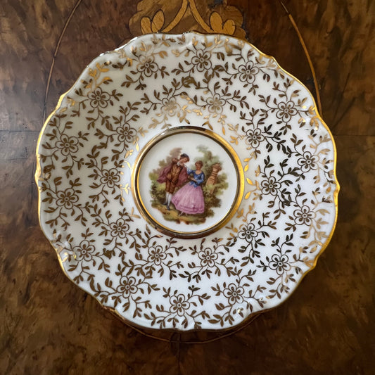 Vintage Courting Print Small Dish Plate