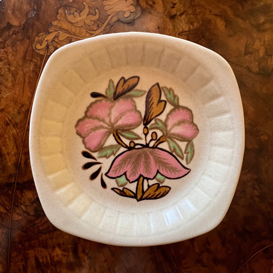 Vintage Royal Worcester Palissy Floral Dish