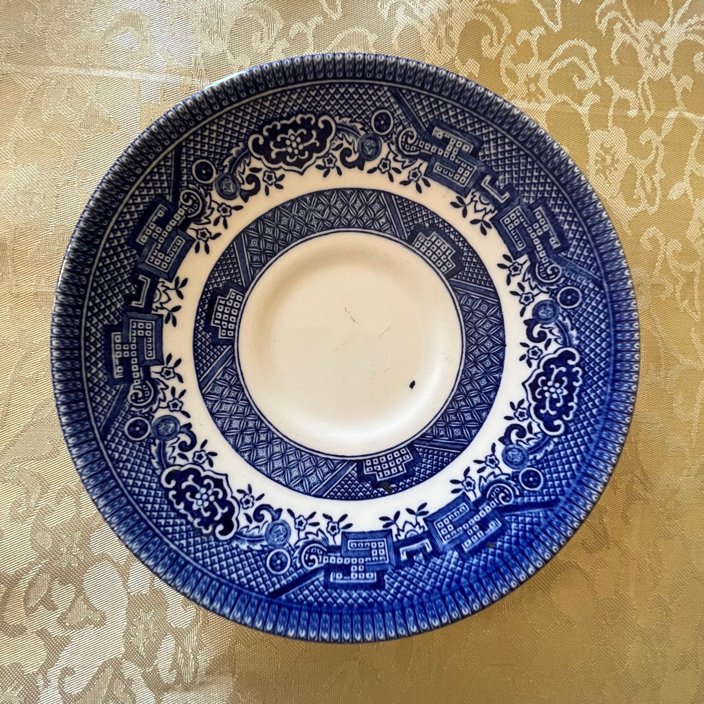 Vintage Blue Willow Saucer