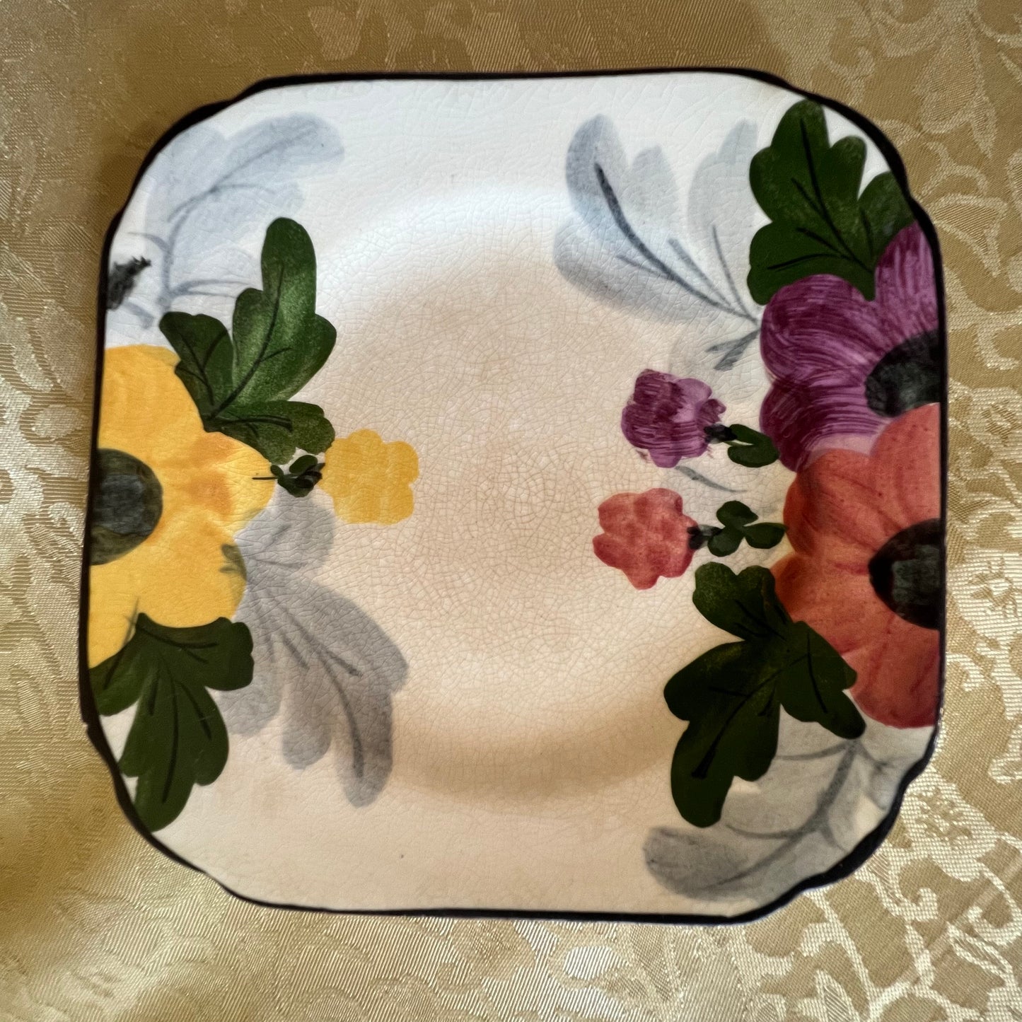 Vintage Burleigh Ware Colourful Side Plate