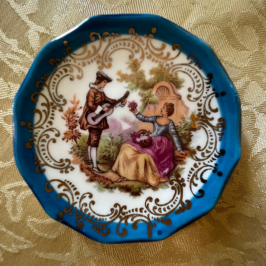 Vintage Limoges Courting Miniture Plate