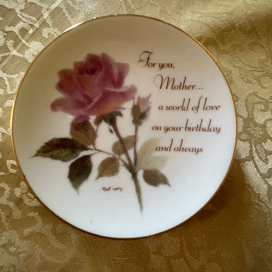 Vintage John Sands Mother Happy Birthday Small Plate