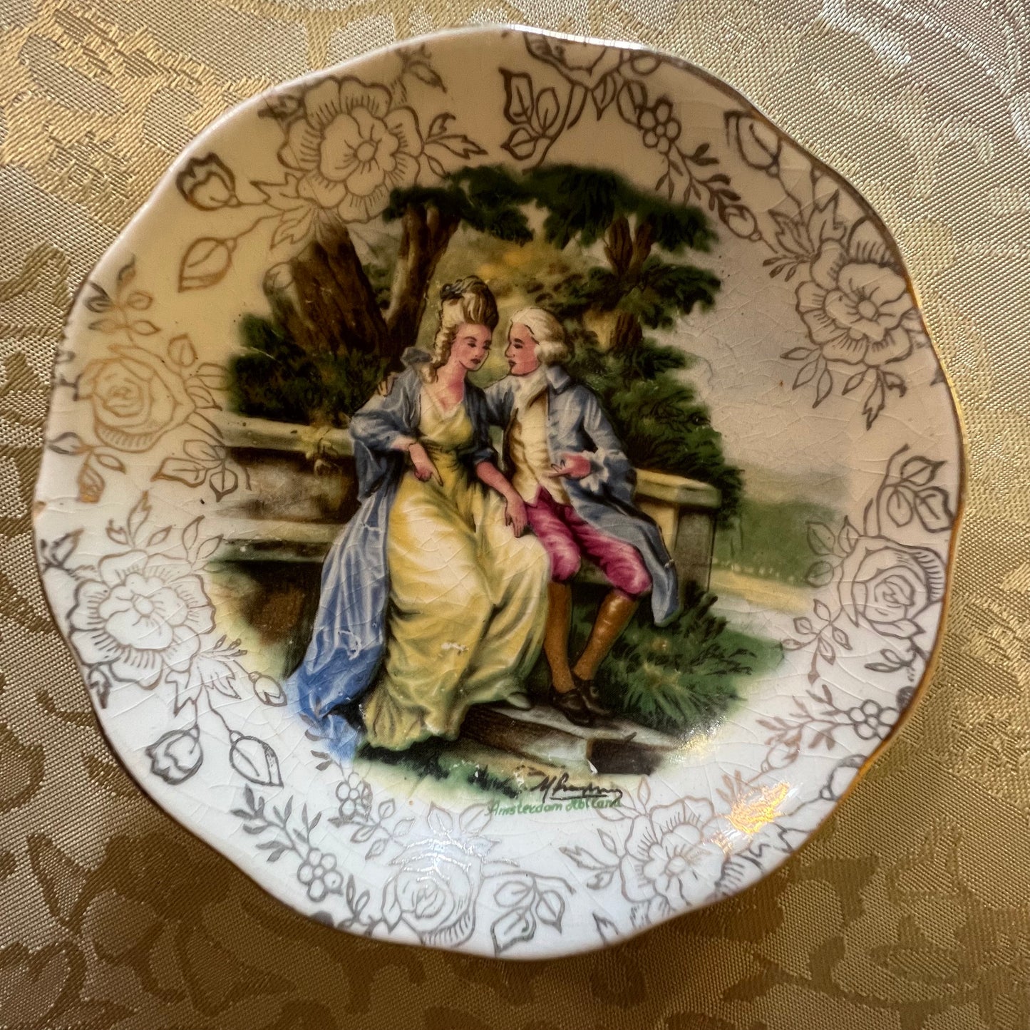 Vintage James Kent Romance Small Dish