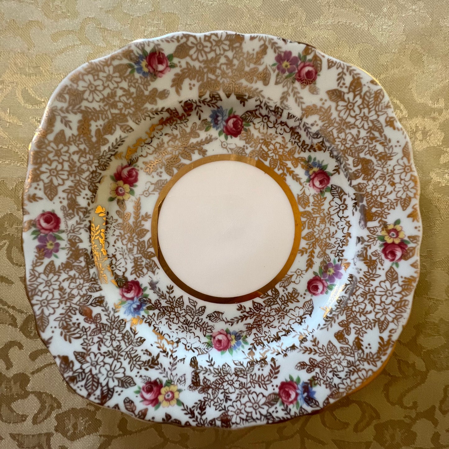 Vintage Colclough Gold Floral Side Plate