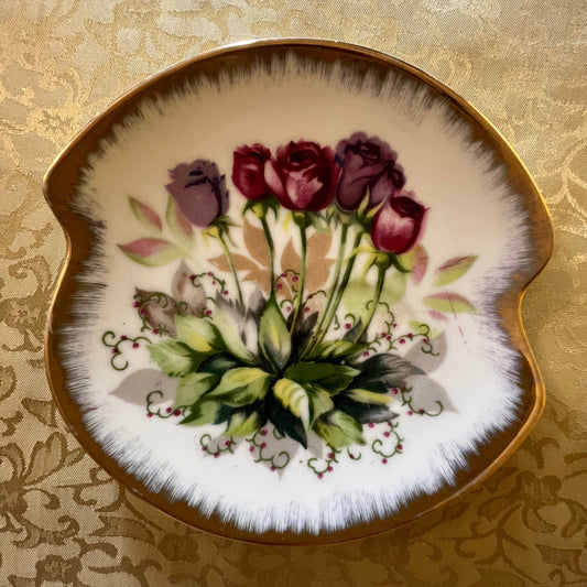 Vintage Rose Print Side Plate