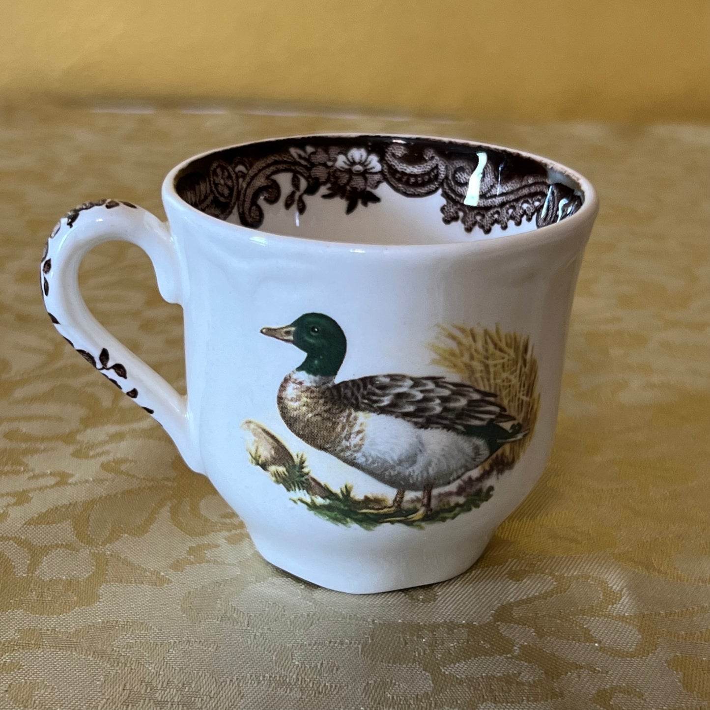 Vintage Royal Worcester Palissy Gaming Series Coffee Cup