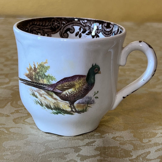 Vintage Royal Worcester Palissy Gaming Series Coffee Cup