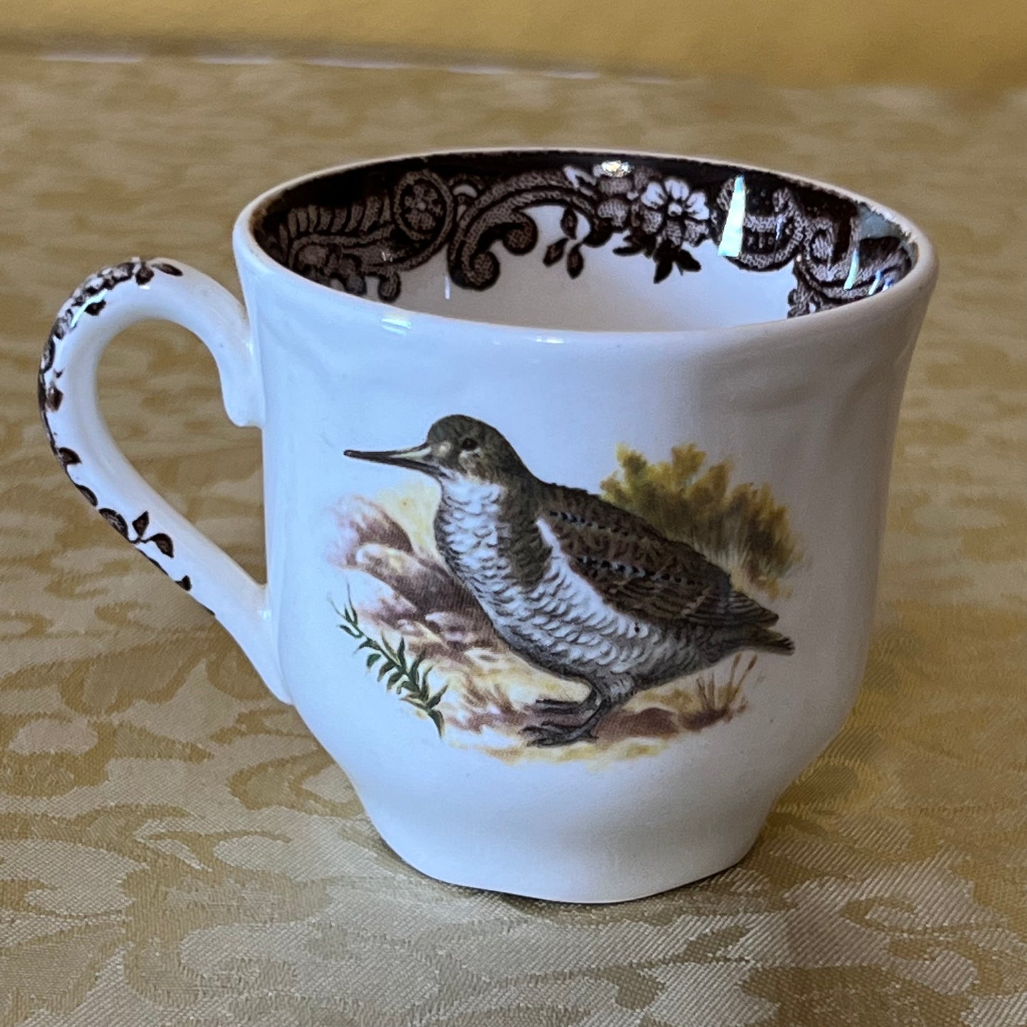 Vintage Royal Worcester Palissy Gaming Series Coffee Cup