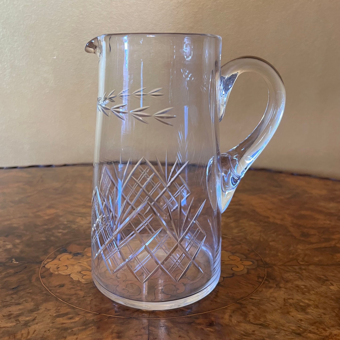 Vintage Crystal Pitcher Jug