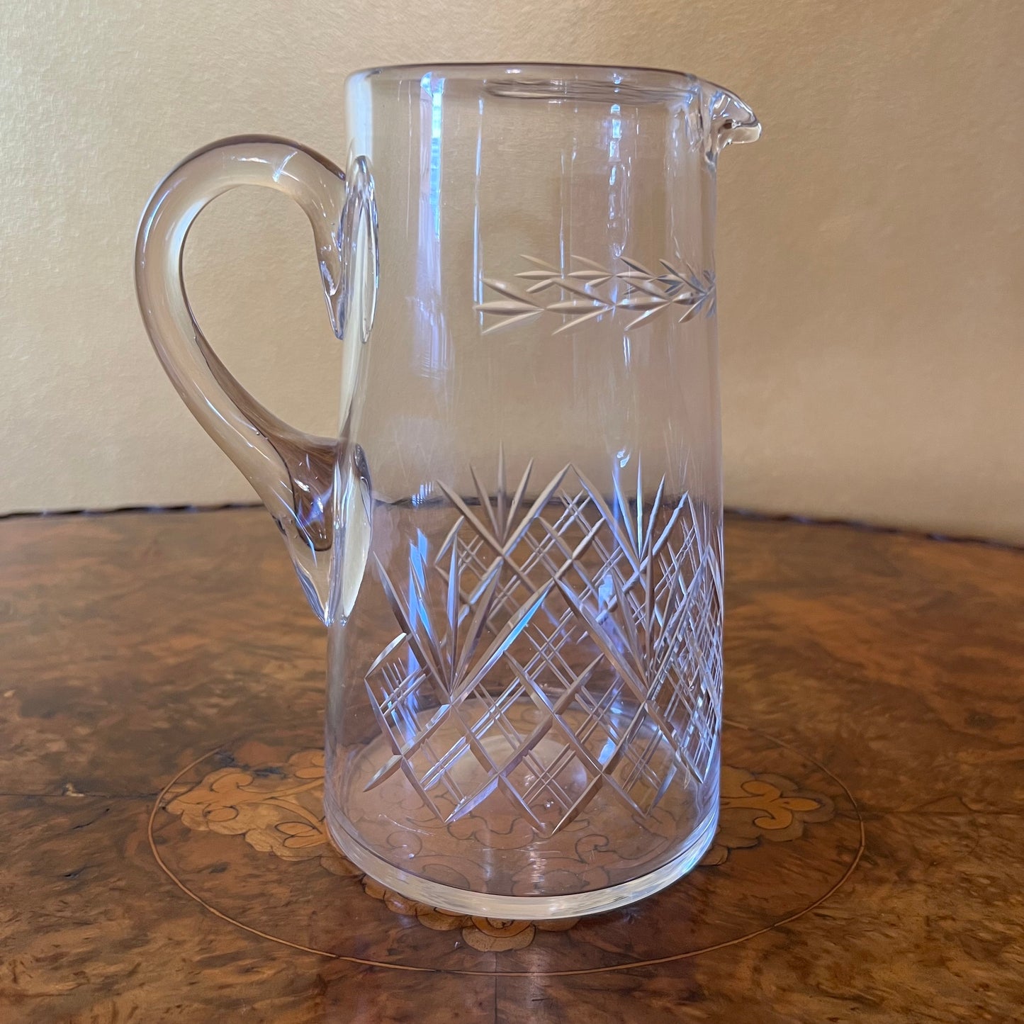 Vintage Crystal Pitcher Jug