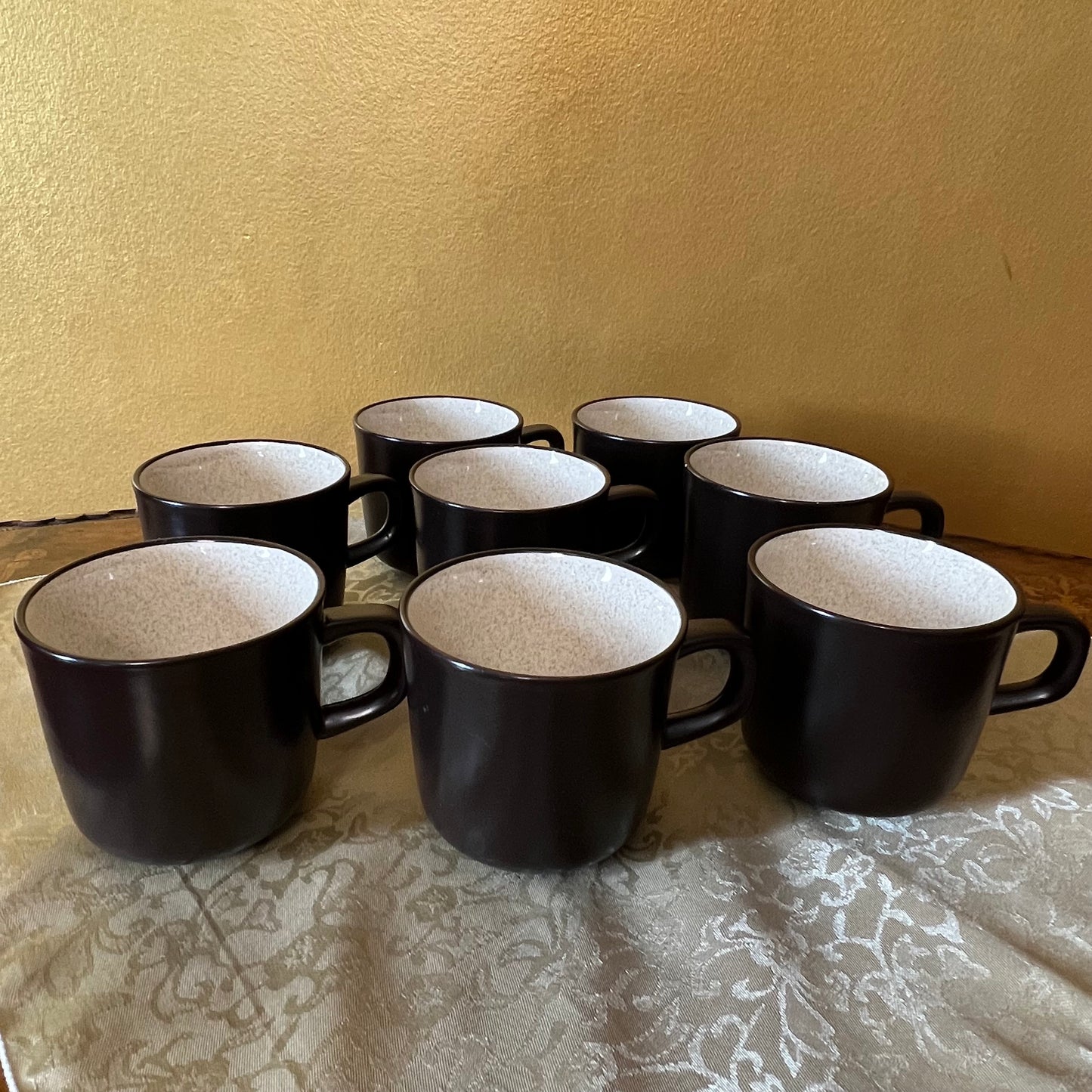 Vintage Mikasa Vanilla Tea Cups Set Of Eight