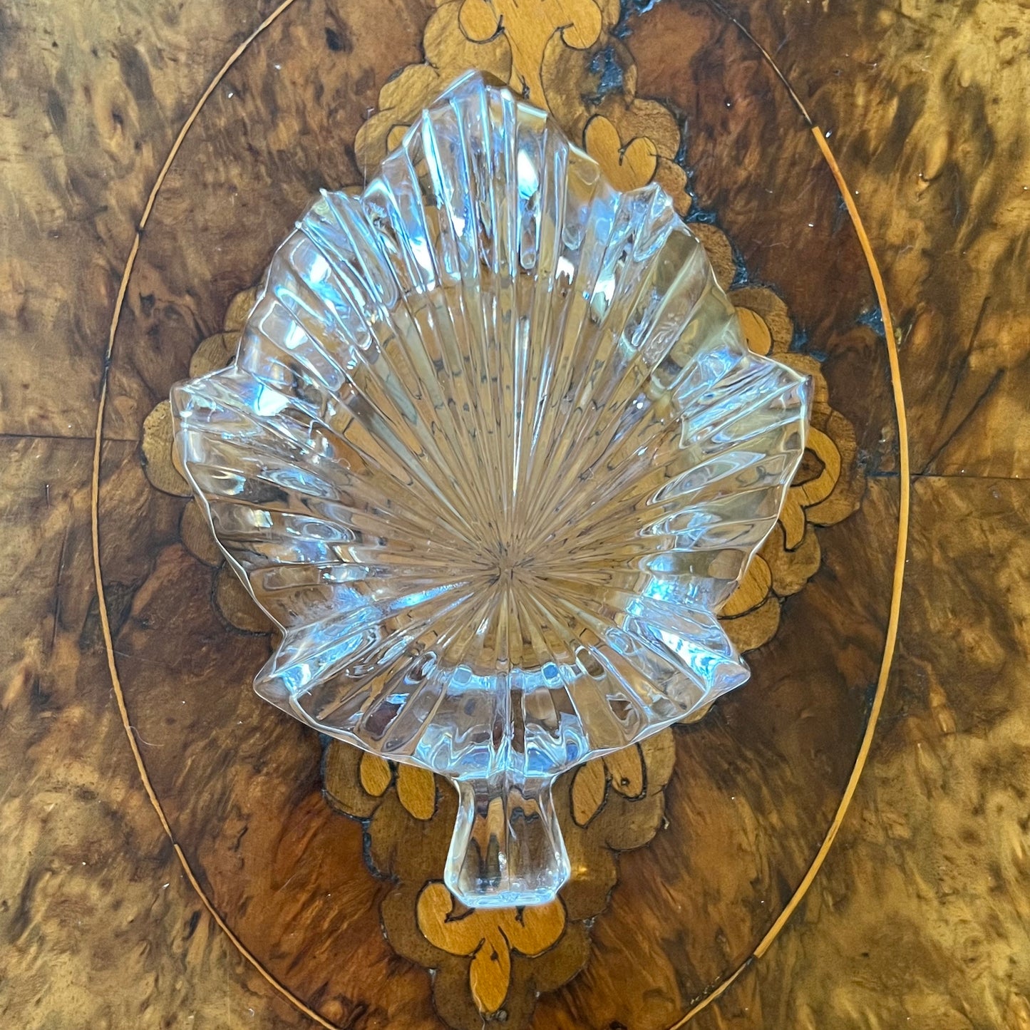 Glass Leaf Candy Dish