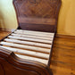 Antique French 19th Century Walnut Double Bed