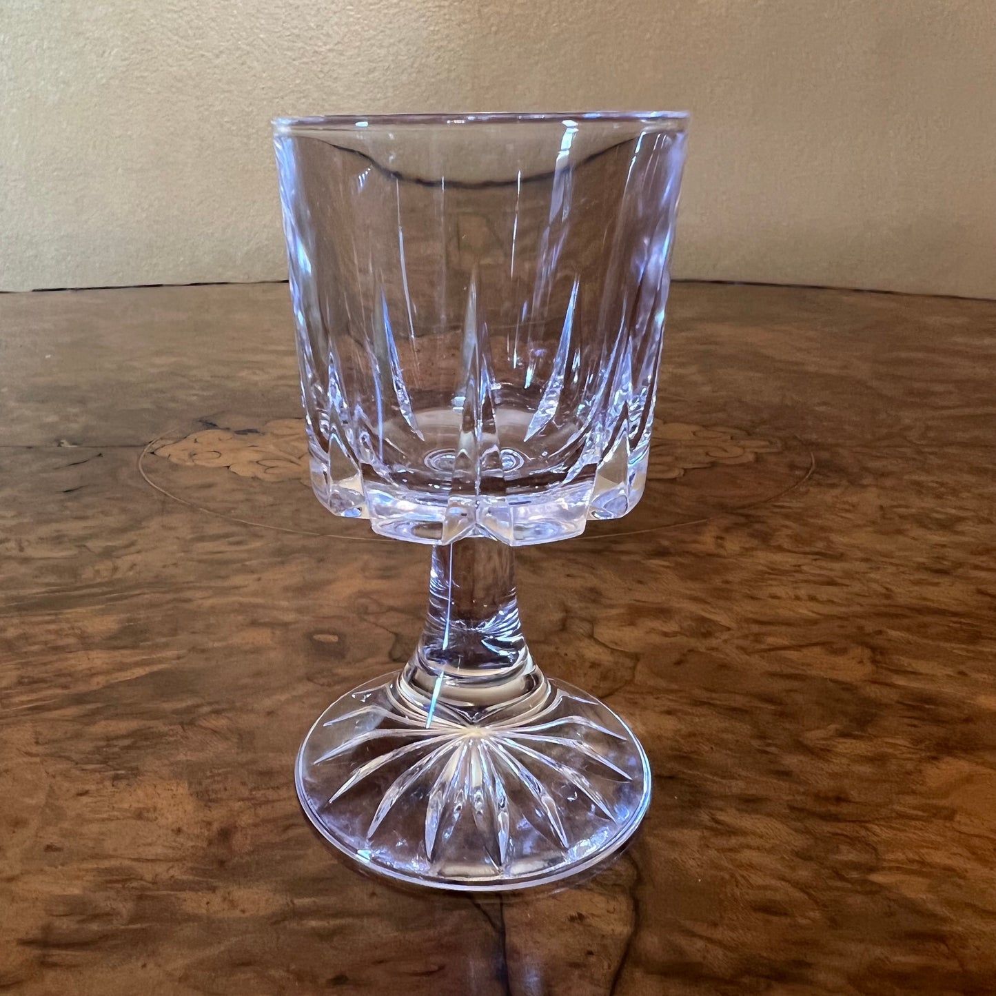 Italian Crystal Port Sherry Glasses Set Of Six