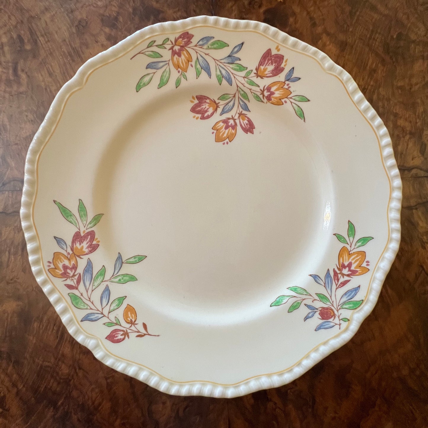 Vintage Royal Doulton Floral Dinner Plate