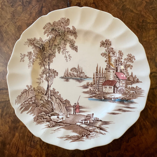 Vintage Johnson Bros Old Mill Dinner Plate