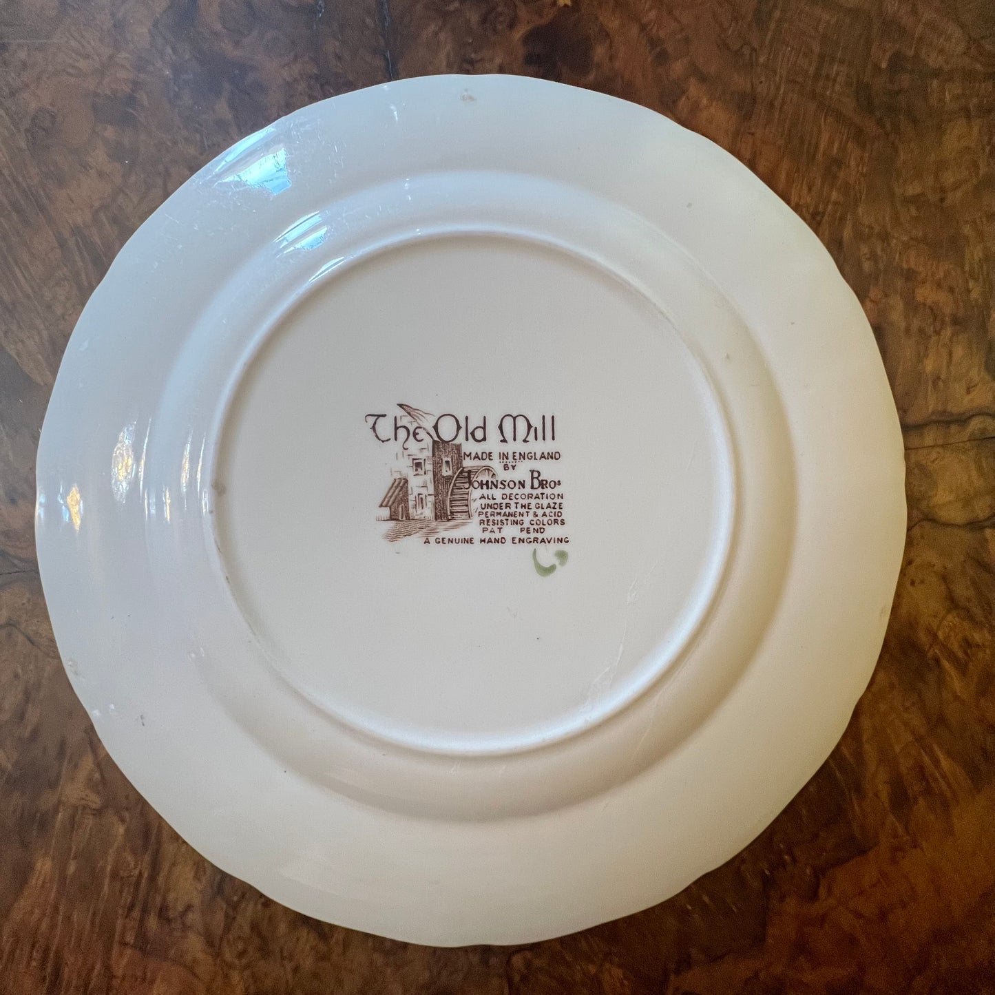 Vintage Johnson Bros Old Mill Dinner Plate