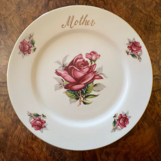 Vintage Saji Mother Rose Plate