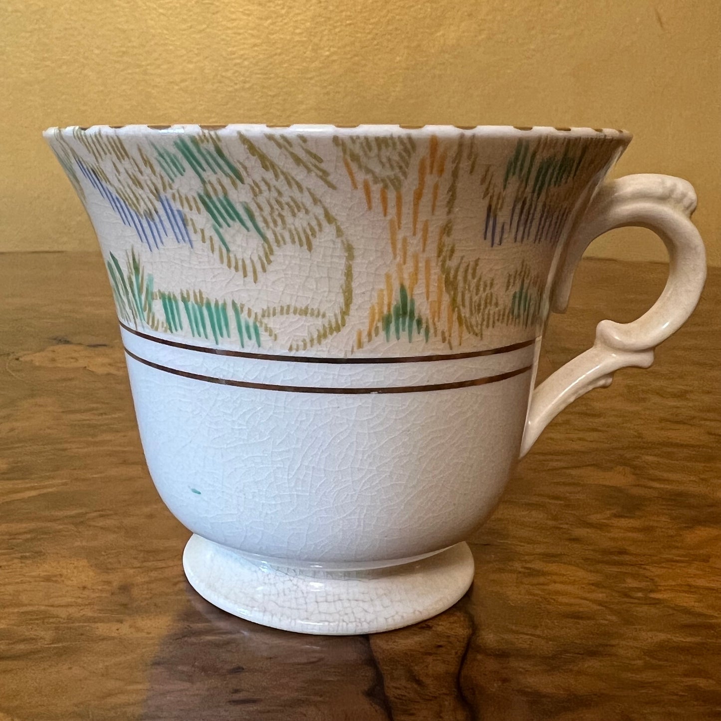 Vintage Burleigh Ware Tudor Tea Cup And Saucer