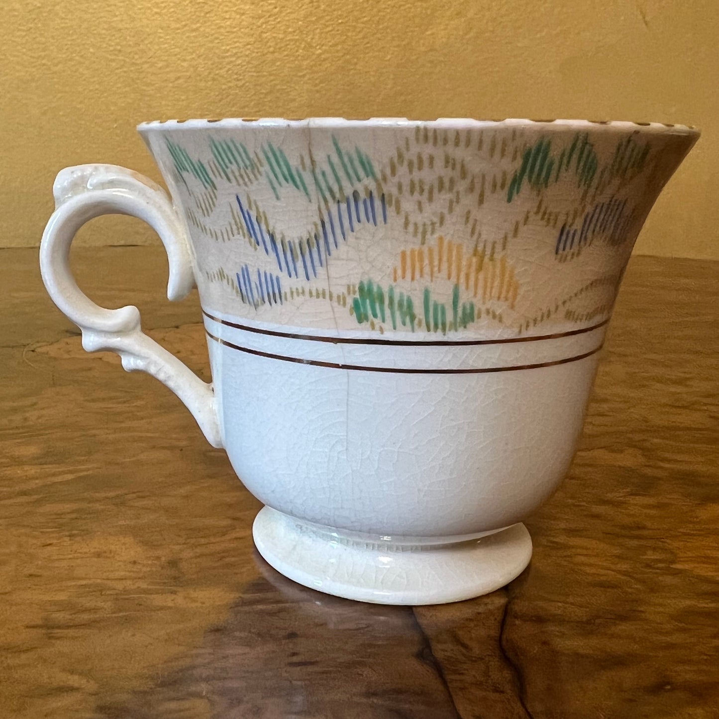 Vintage Burleigh Ware Tudor Tea Cup And Saucer