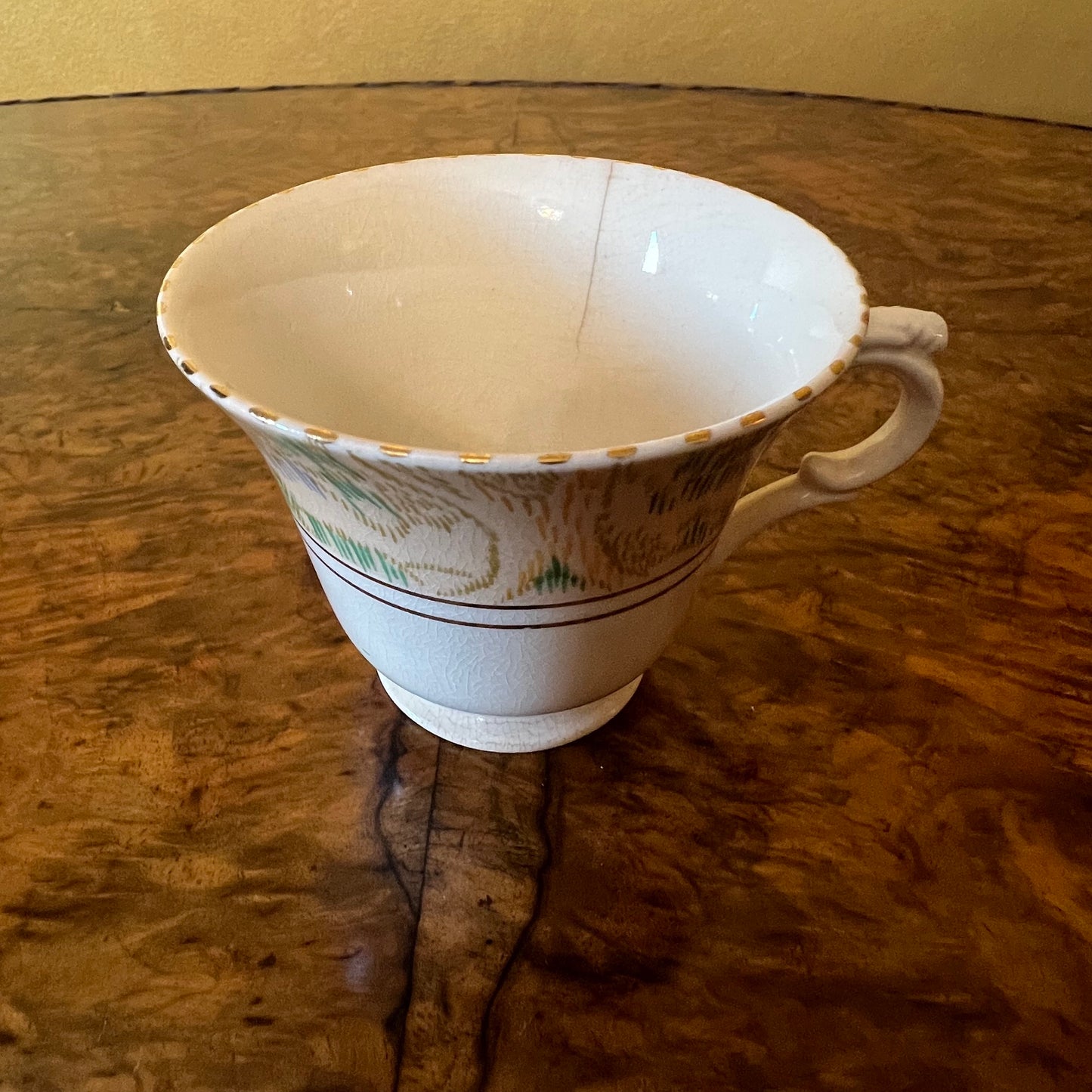 Vintage Burleigh Ware Tudor Tea Cup And Saucer