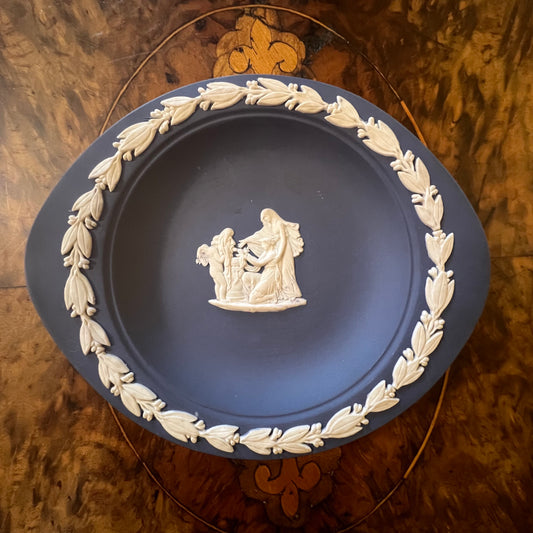 Wedgwood Jasperware Blue & White Dish